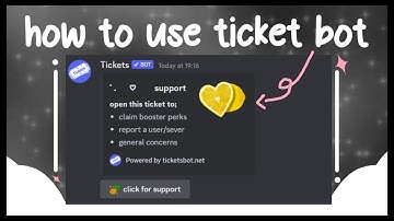 ♡ How to use the ticket bot (discord tutorial)