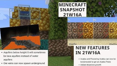 minecraft net: snapshot 21w16a released! new dripstone growth data pack for cave generation and more