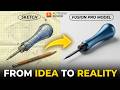 Fusion 360 From Zero | Beginner Step-by-Step Tutorial Ice Pick