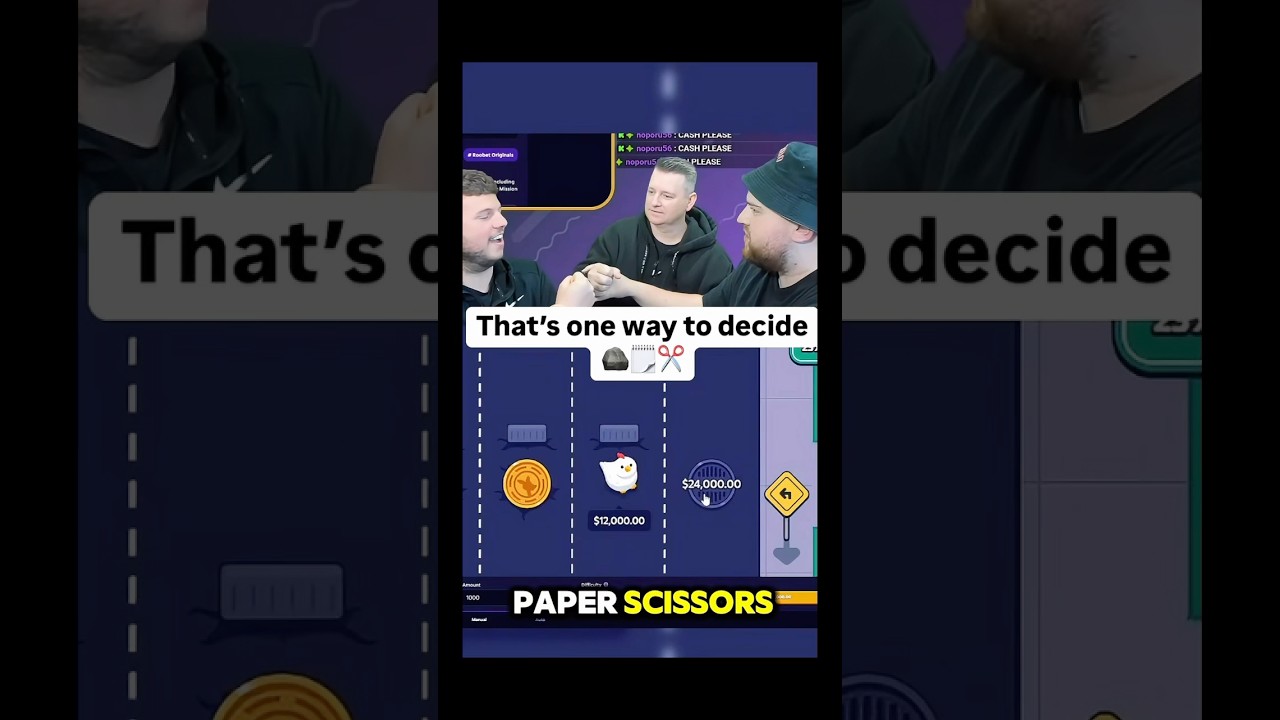 Rock, paper, scissors over 24k 😳 