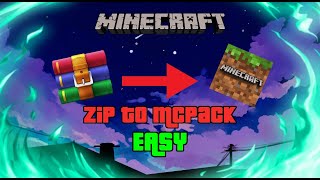 How To Turn Texture Pack Folderzip To Mcpack Minecraft Modaddonpack2020 Easy