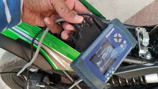 How to clear flashing of engine check light in New Kawasaki Versys 650...#VDI #kawasaki 🏍️