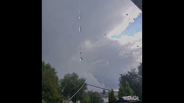 Droplets & Passing Thunderstorm (21st September 2024 In Wolverhampton) (5 Sec) (Short AI Timelapse)