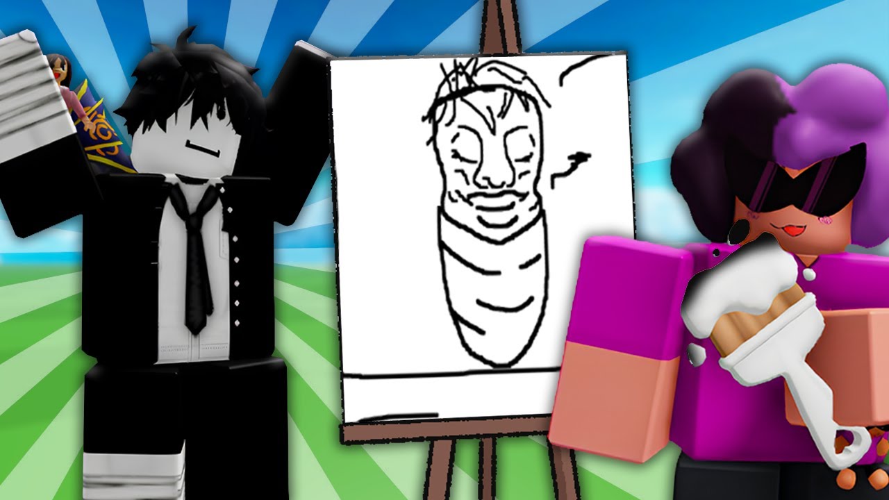 IDIOTAS FAZENDO DESENHOS HORRÍVEIS NO DRAW ME DO ROBLOX (ft. @brekii )