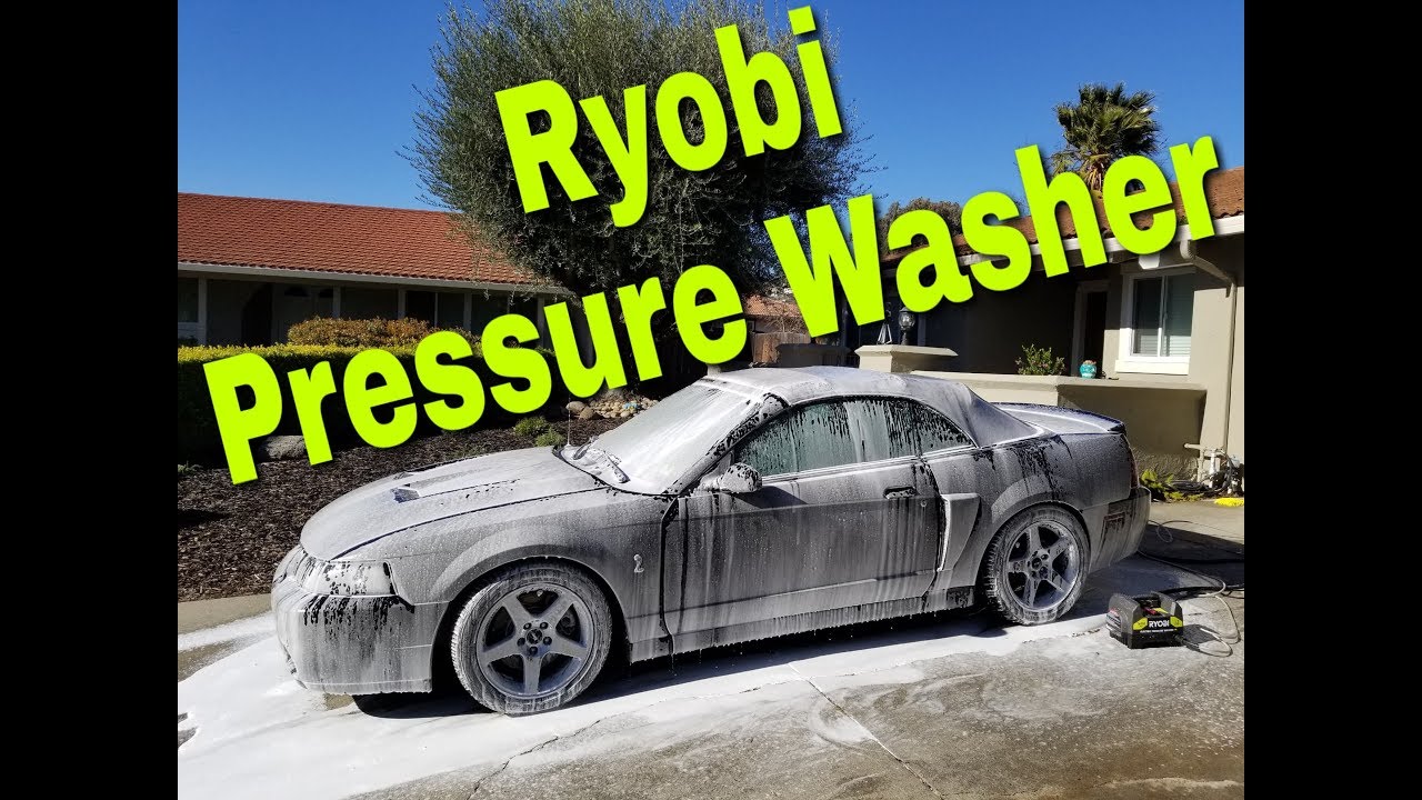 Adams premium foam cannon with adams mega foam demo with Ryobi