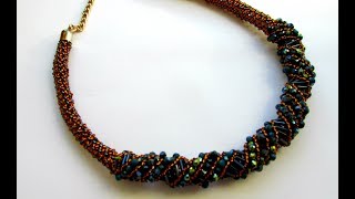 #МК. Жгут из бисера. Tutorial. DIY. Beading.