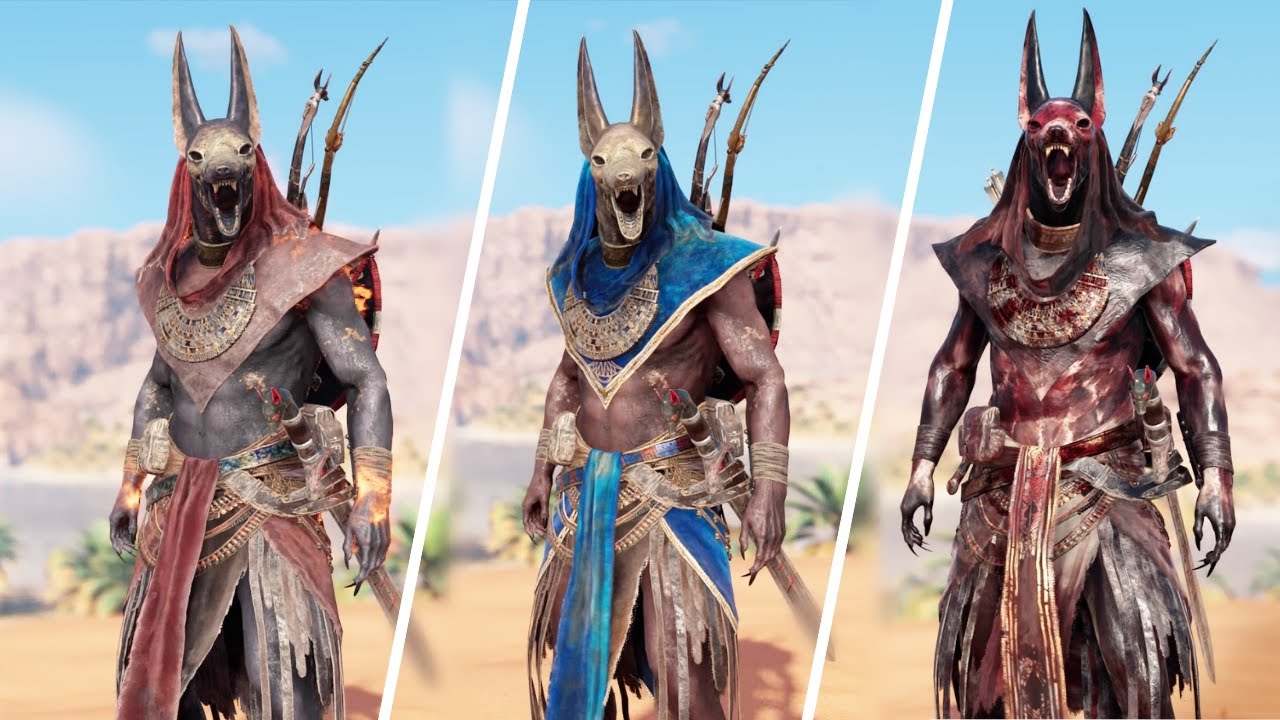 Ac Origins All Anubis Outfits How To Get Youtube