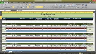 Golf Statistics Calculator in Excel - Part 1 screenshot 5