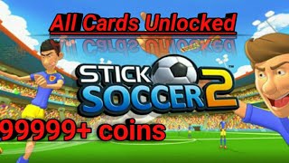 Stick Soccer 2 Hacked Unlimited Coins 999999+ ACMARKET Modded Apk All Cards Purchased No Root screenshot 5