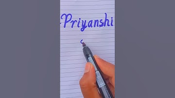 PRIYANSHI NAME 💥 LOGO DESIGN 😁 COMMENT YOUR NAME...#shortsyoutube #comment #self