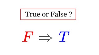 False Implies True is...