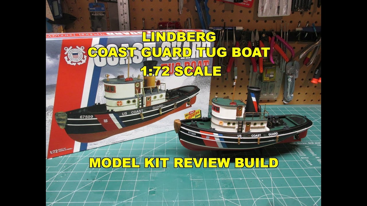 lindberg coast guard tug boat 1:72 model kit review build
