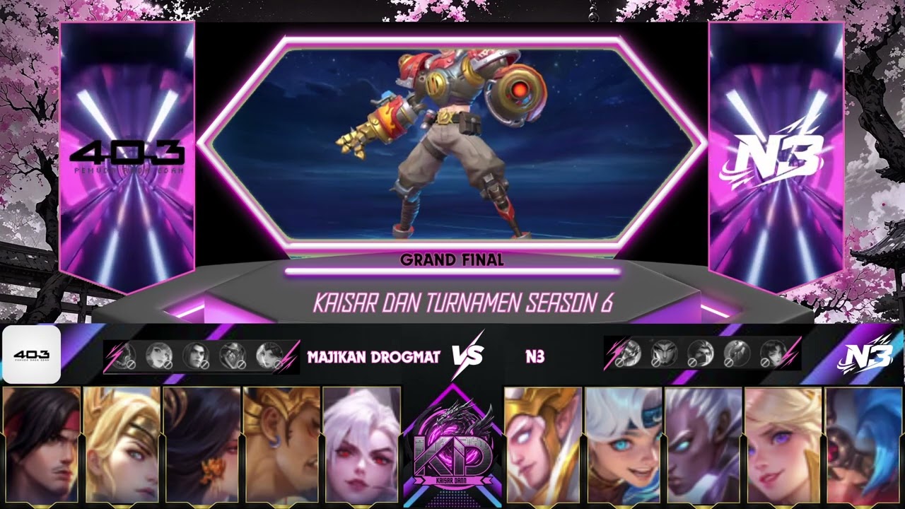 KAISAR DANN TURNAMEN S6 - GRAND FINAL - MAJIKAN DROGMAT VS N3