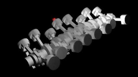 V16 engine animation