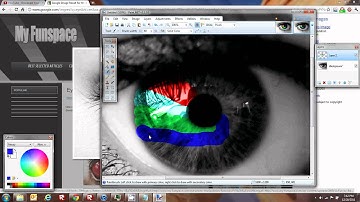 How to make a rainbow eye on paint.net!