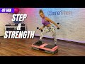 STEP AEROBICS AND WEIGHTS // FAT BURNING CARDIO AND STRENGTH WORKOUT