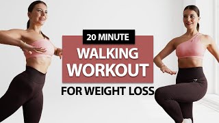 20 MIN FAT BURNING WALKING HOME WORKOUT- Do This Every Day for Weight Loss