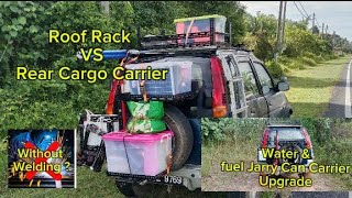 DIY Roof Rack & Rear Cargo Carrier Baskets Part.2, Buat sendiri tanpa kimpalan 自制高举千斤顶支架