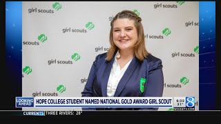 Hope College student earns Girl Scouts USA's top honor