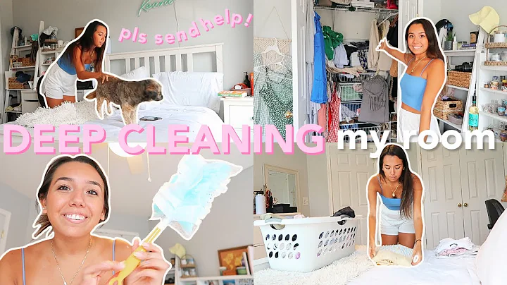 DEEP CLEANING MY MESSY ROOM (motivation to clean y...