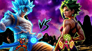 Goku SSB Kaioken V5 (Inseph) (New) VS Kefla SSL DBFZ V2 in Jump Force Mugen