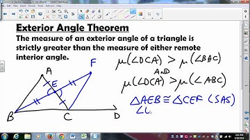 MATH335 SUNYGeneseo Neutral Geometry 7 Exterior Angle Thm