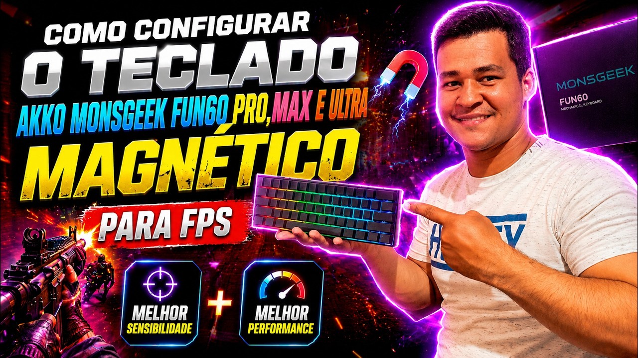 COMO CONFIGURAR TECLADO AKKO MONSGEEK FUN 60 PRO MAGNÉTICO PARA FPS ...