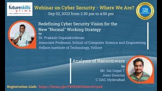 Webinar on Cyber Security-Where We Are