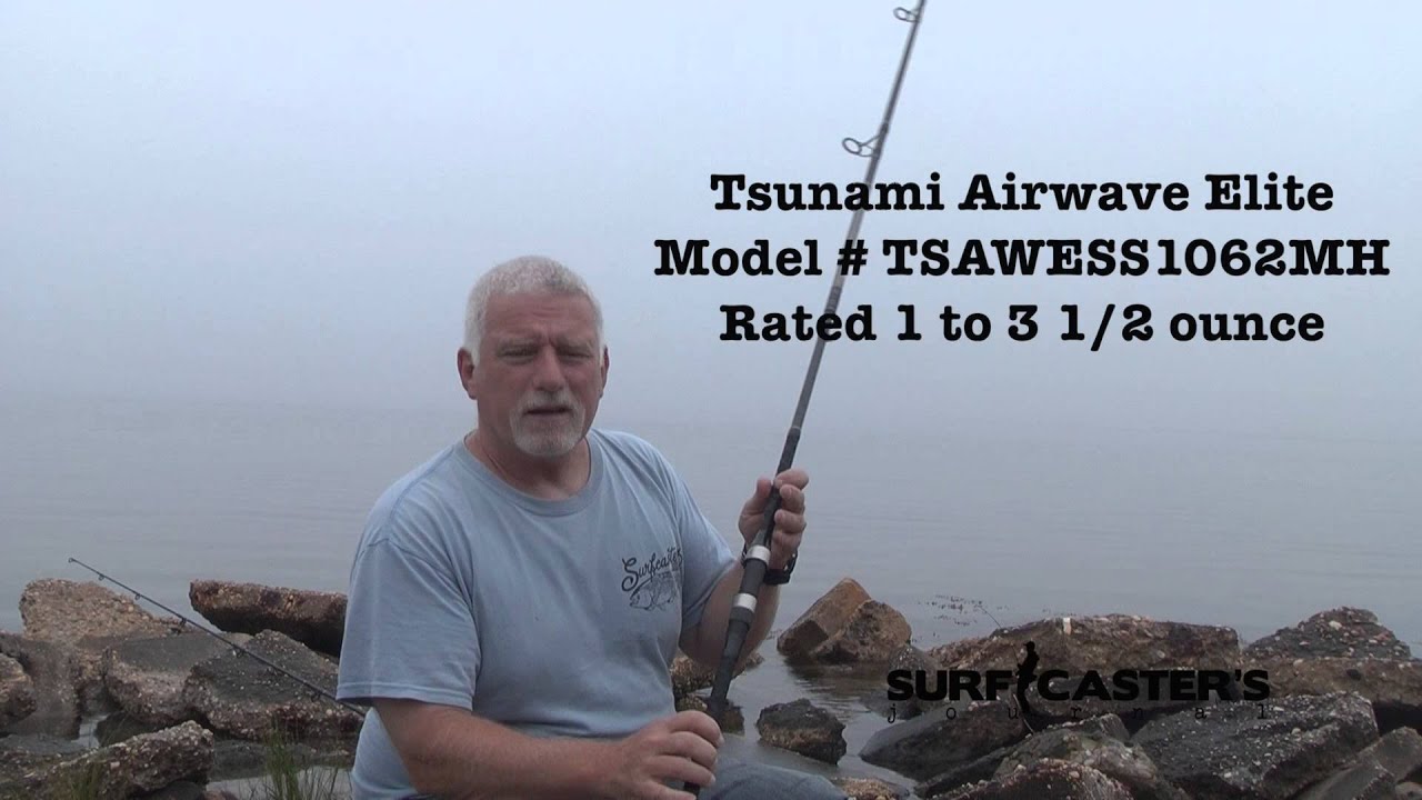 First look at new models of the Tsunami Airwave Elite rods with  Surfcaster's Journal Lou Caruso 