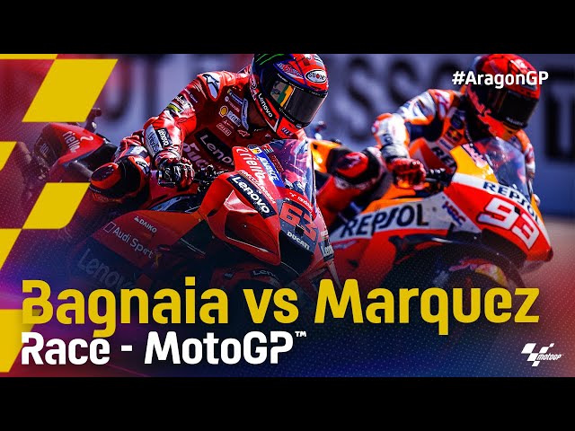 Bagnaia vs Marquez in Aragon | 2021 #AragonGP class=