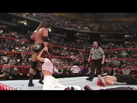 Stone Cold and Triple H Assault Lita in Controversial RAW Segment