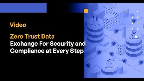 Zero Trust Data Exchange For Security and Compliance at Every Step