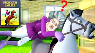 المدرسة الشريرة مرحلة الحصان | Scary Teacher 3D - New Update New Levels Hold Your Horses