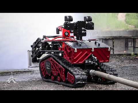 Colossus firefighting robot #1 with the Paris Fire Brigade (1) - Innovation technology award 2019