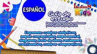 Esquemas: cuadros sinópticos, mapas conceptuales, mapa mental, diagramas, lluvia de ideas, resúmenes