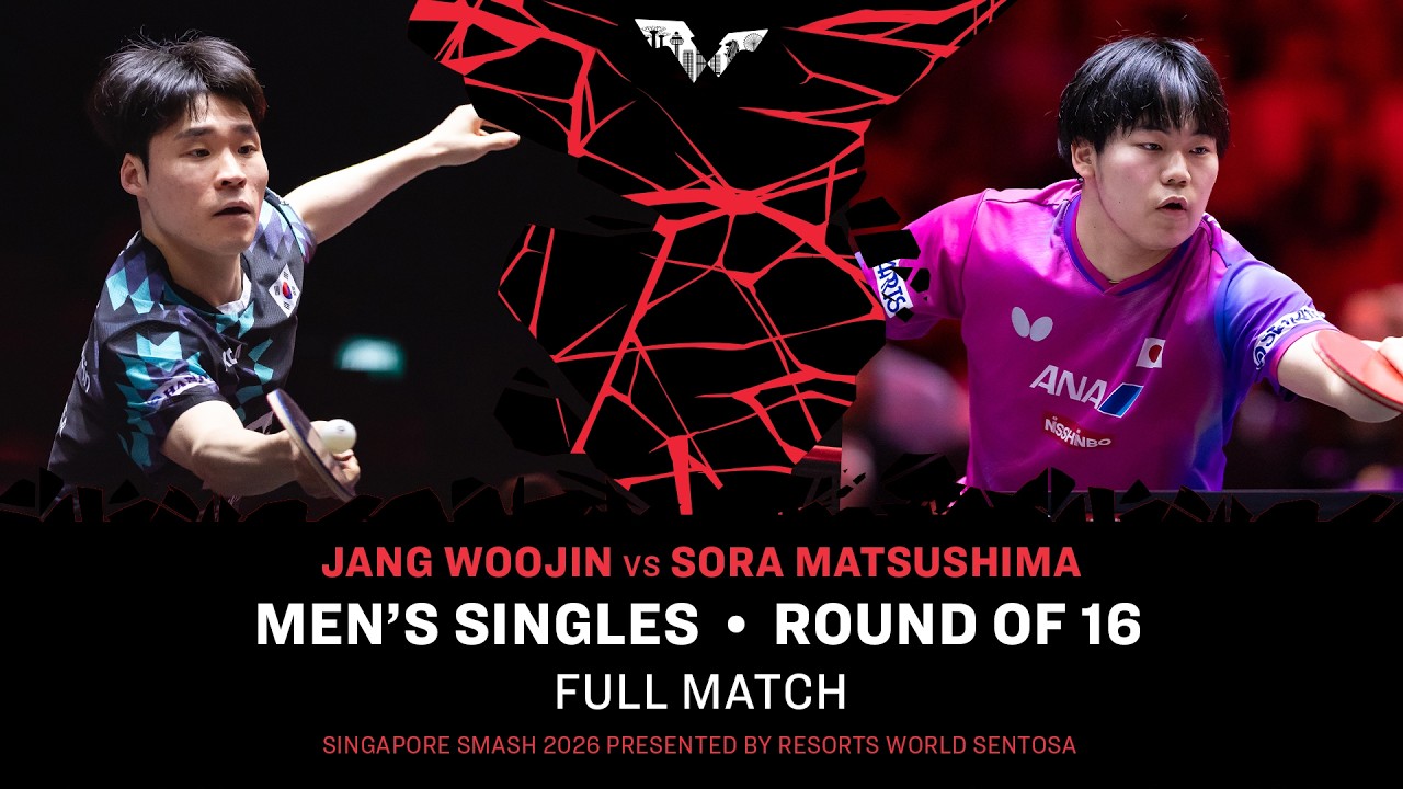 FULL MATCH | Jang Woojin vs Sora Matsushima | MS R16 | #WTTSingapore2026