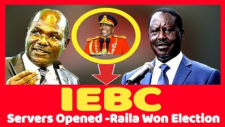 Breaking!! LEAKED Opened IEBC SERVERS Exposed Wafula Chebukati As Raila WON Elections Fairly