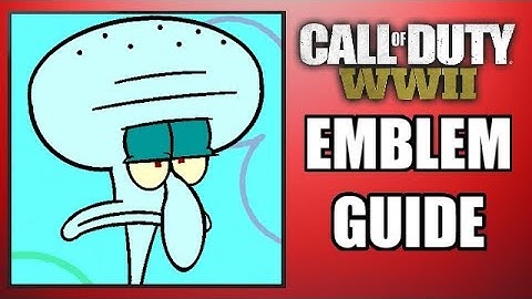 COD: WW2 - SQUIDWARD! - Long Emblem Guide (SpongeBob SquarePants!)