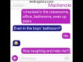 School lockdown (scary text story)