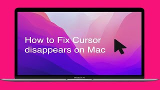 How To Fix Mouse Cursor Keeps Disappearing On You MacBook