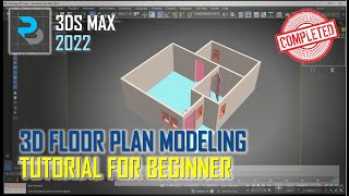 3DS Max 2022 Floor Plan With AEC Extended Tutorial For Beginner [COMPLETE]