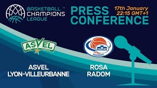 ASVEL Lyon-Villeurbanne v Rosa Radom - Press Conference