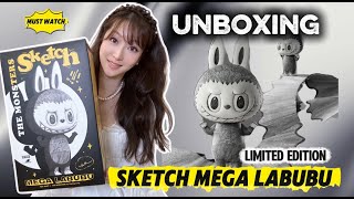 Labubu Mega Sketch Doll Unboxing: Rare Limited Edition Full Reveal