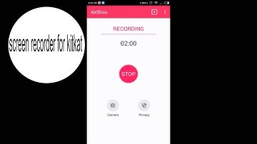 KitKat Screen Recorder [ NO ROOT + ROOT ]