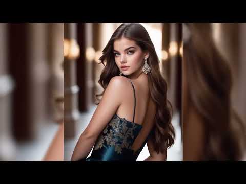 Cute American Supermodel Gigi in Satin Ball Gown Prom Dress Photos 2023-2024 #prom #dresses