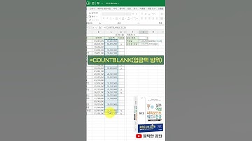 엑셀] 개수를 구하는 COUNT, COUNTBLANK, COUNTA 함수