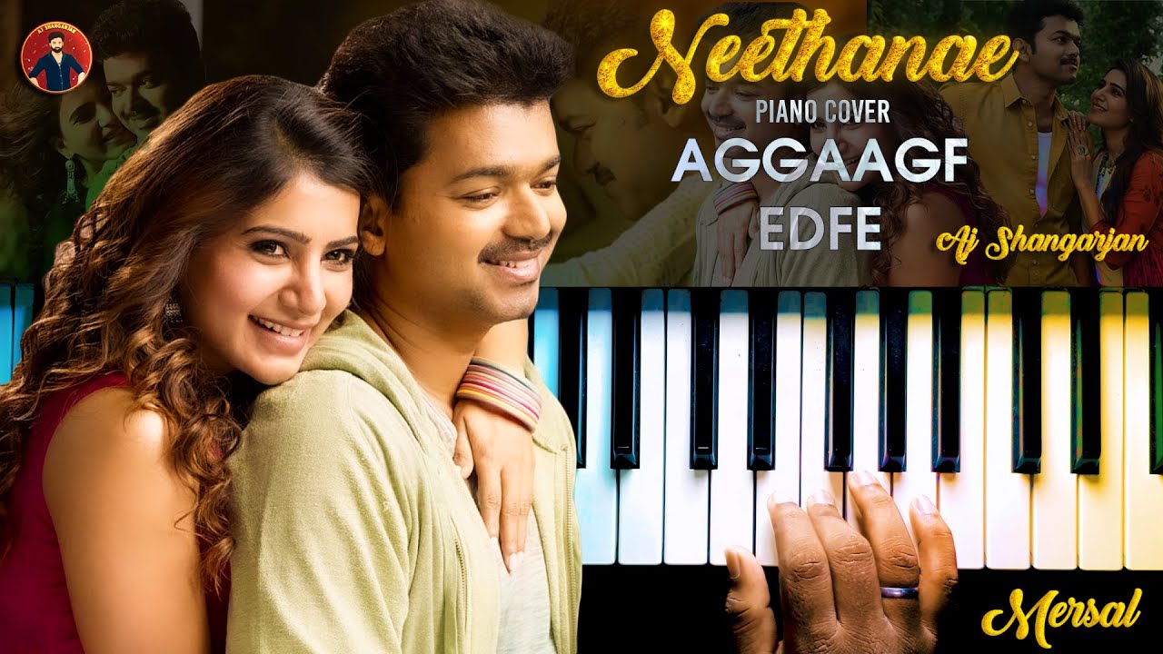 Neethanae   Mersal Song Piano Cover with NOTES  AJ Shangarjan  AJS