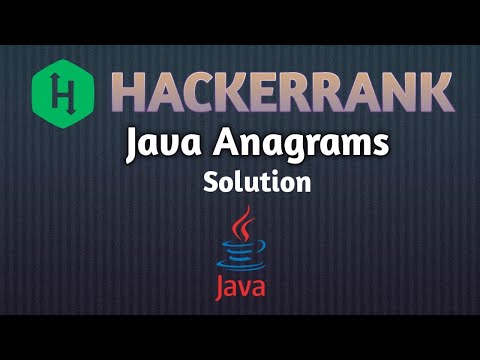 Java anagrams| Hackerrank Problem #javasolution #javaprogramming #javapractice #hackerranksolutions