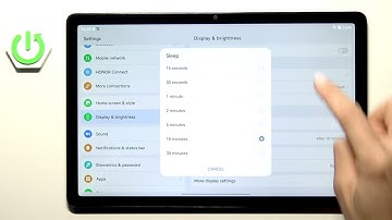 HONOR Pad X8a – How to Change Screen Timeout