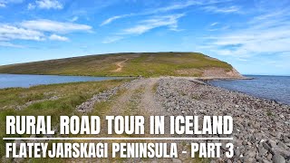 Flateyjarskagi Peninsula in Iceland - Part 3/3 - Drive & Drone Slow TV - Road F899